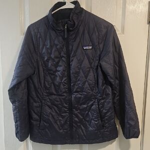 Patagonia Kids Quilted Puffer Jacket - Dark Blue